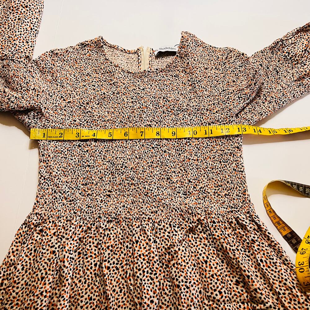 Rodebjer Dress Sandy Dessert Ecru Smocked Long Sleeves Maxi Size XS NEW - Picture 12 of 14